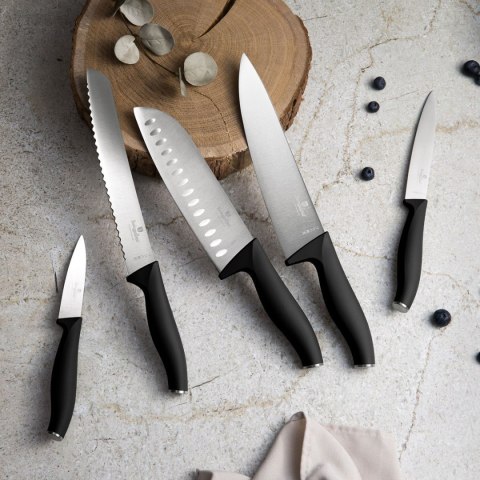 ZESTAW 5 NOŻY KUCHENNYCH Z LISTWĄ BERLINGER HAUS BH-2943 MATTE BLACK BERLINGER HAUS ZESTAW 5 NOŻY KUCHENNYCH Z LISTWĄ BERLINGER HAUS BH-2943 MATTE BLACK BERLINGER HAUS