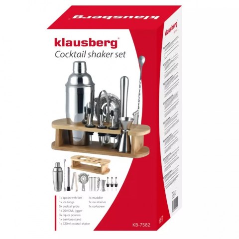 ZESTAW BARMAŃSKI 16 ELEMENTÓW KLAUSBERG KB-7582 KLAUSBERG ZESTAW BARMAŃSKI 16 ELEMENTÓW KLAUSBERG KB-7582 KLAUSBERG