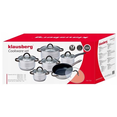 ZESTAW GARNKÓW 12 ELEMENTÓW KLAUSBERG KB-7702 KLAUSBERG