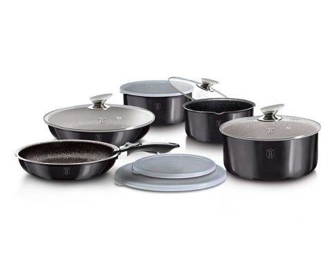 Zestaw garnków Click&Cook Berlinger Haus BH-6910 CARBON PRO BERLINGER HAUS Zestaw garnków Click&Cook Berlinger Haus BH-6910 CARBON PRO BERLINGER HAUS