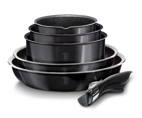 Zestaw garnków Click&Cook Berlinger Haus BH-6910 CARBON PRO BERLINGER HAUS Zestaw garnków Click&Cook Berlinger Haus BH-6910 CARBON PRO BERLINGER HAUS