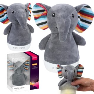 A baby soothing plush night light (elephant doll) Import ProNice