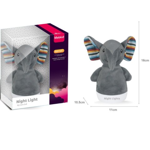 A baby soothing plush night light (elephant doll) Import ProNice A baby soothing plush night light (elephant doll) Import ProNice