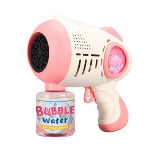 WOOPIE Pistolet do Robienia Baniek Mydlanych Dino Różowy Woopie WOOPIE Pistolet do Robienia Baniek Mydlanych Dino Różowy Woopie
