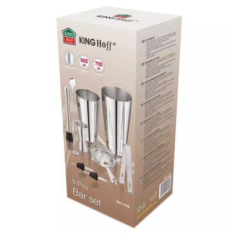 ZESTAW PRZYBORÓW BARMAŃSKICH KINGHOFF KH-1708 KINGHOFF