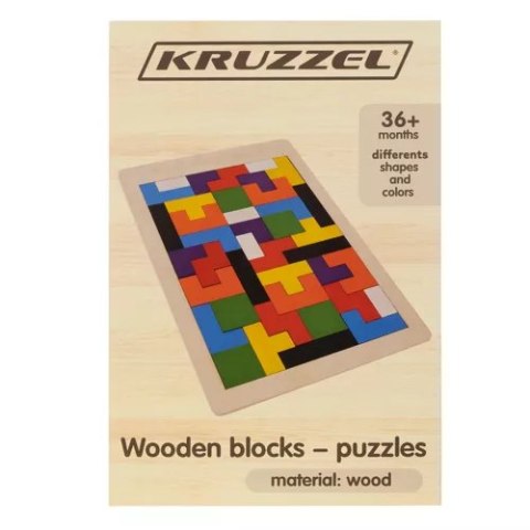 Układanka drewniana- puzzle/ Kruzzel 22667 Układanka drewniana- puzzle/ Kruzzel 22667