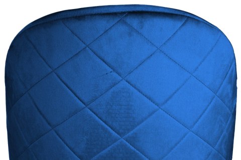 Krzesło tapicerowane GLORIA BLUE VELVET GOLD Lugano