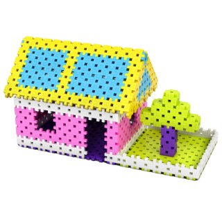 Zestaw Klocków Konstrukcyjnych Basic Pink 600 Elementów Klocki Meli Puzzle Meli
