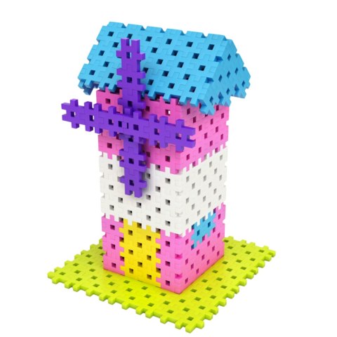 Zestaw Klocków Konstrukcyjnych Basic Pink 600 Elementów Klocki Meli Puzzle Meli