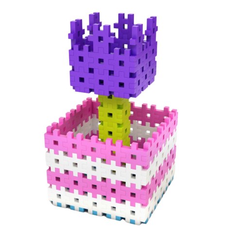 Zestaw Klocków Konstrukcyjnych Basic Pink Travel Box 250 Elementów Puzzle Meli Zestaw Klocków Konstrukcyjnych Basic Pink Travel Box 250 Elementów Puzzle Meli