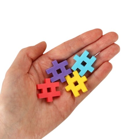 Zestaw Klocków Konstrukcyjnych Basic Travel Box 250 Elementów Puzzle Meli