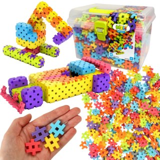 Zestaw Klocków Konstrukcyjnych Basic Travel Box 500 Elementów Puzzle Meli