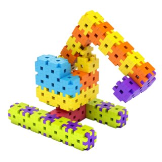 Zestaw Klocków Konstrukcyjnych Basic Travel Box 500 Elementów Puzzle Meli