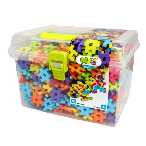 Zestaw Klocków Konstrukcyjnych Basic Travel Box 500 Elementów Puzzle Meli Zestaw Klocków Konstrukcyjnych Basic Travel Box 500 Elementów Puzzle Meli