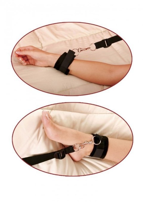 Bed Bindings Restraint Kit Black Boss of toys