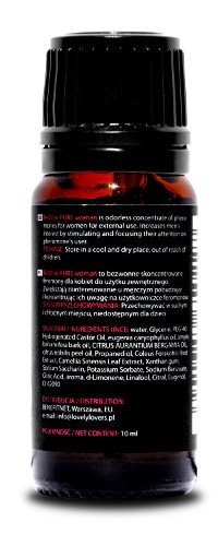 LL BeMINE 10ml PURE WOMAN BEZWONNE FEROMONY DLA KOBIET LovelyLovers