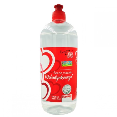 Specjalny żel do masażu Walentynkowego 1000ml LoveStim