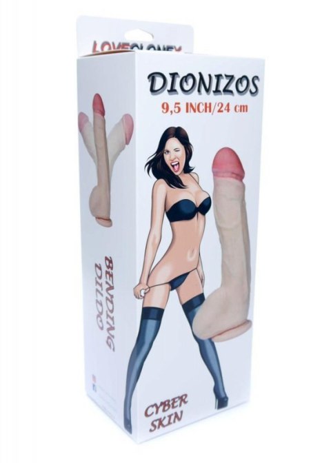 Dildo-DIONIZOS-LOVECLONEX 9,5""""""""-flexible Boss of toys