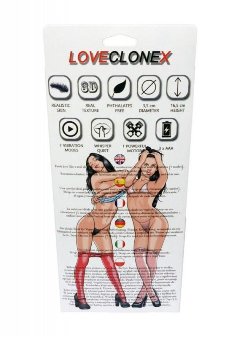 Proteza-ATENA Strap On-LOVECLONEX 6,5""""""""-vibration Boss of toys
