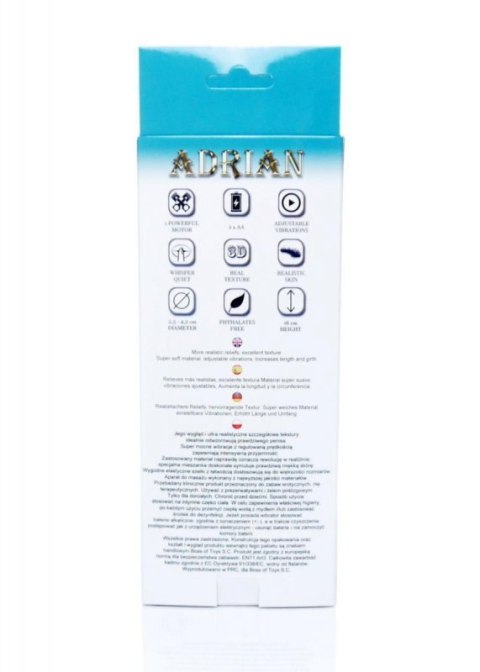 Proteza-Hollow Strap-on Adrian vibrating Boss of toys Proteza-Hollow Strap-on Adrian vibrating Boss of toys