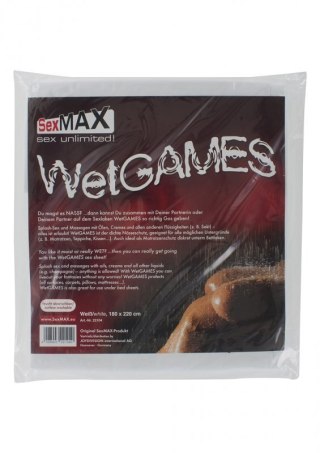 BDSM-SexMAX WetGAMES Sex sheet, 180 x 220 cm, white Boss of toys