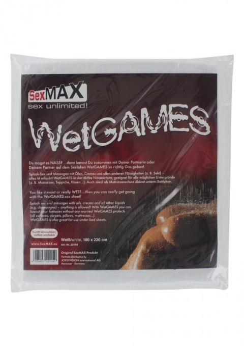 BDSM-SexMAX WetGAMES Sex sheet, 180 x 220 cm, white Boss of toys BDSM-SexMAX WetGAMES Sex sheet, 180 x 220 cm, white Boss of toys