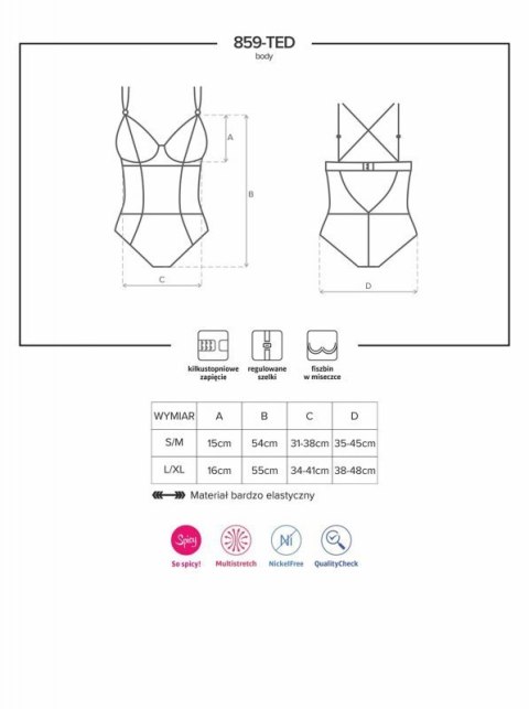 Bielizna-859-TED-1 body L/XL Boss of toys