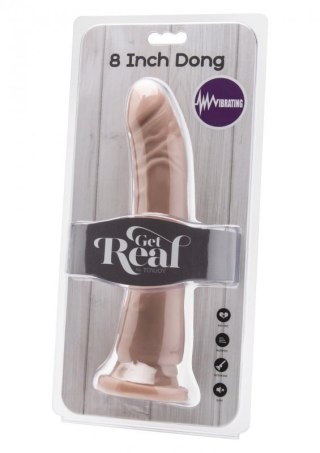 Dong 8 inch Vibrating Light skin tone Boss of toys