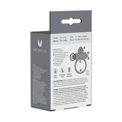 Pierścień- Me You Us Classic Rabbit Cock Ring Transparent Boss of toys Pierścień- Me You Us Classic Rabbit Cock Ring Transparent Boss of toys