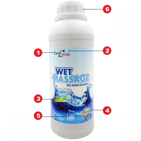 WET MASSAGE 1000ml WYSOKIEJ JAKOŚCI GĘSTY ŻEL 2W1 LoveStim WET MASSAGE 1000ml WYSOKIEJ JAKOŚCI GĘSTY ŻEL 2W1 LoveStim