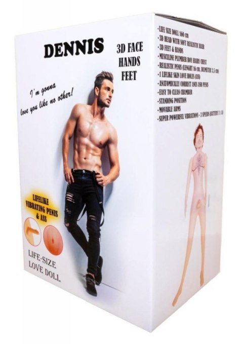 Lalka- DENNIS 3D - Vibrating Boss of toys
