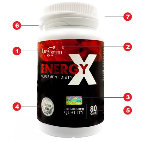 LoveStim EnergyX 80 kapsułek suplement diety LoveStim LoveStim EnergyX 80 kapsułek suplement diety LoveStim