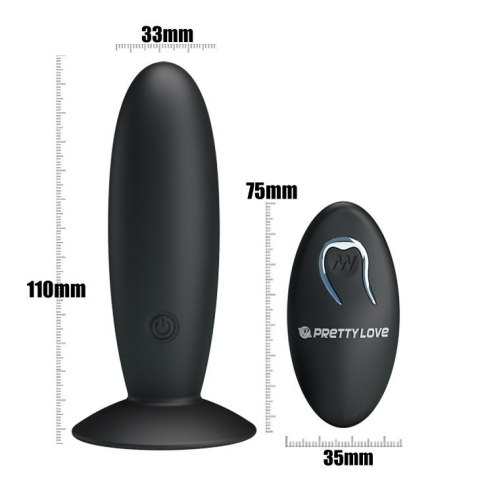 PRETTY LOVE - REMOTE CONTROL VIBRATING PLUG 12 function Boss of toys