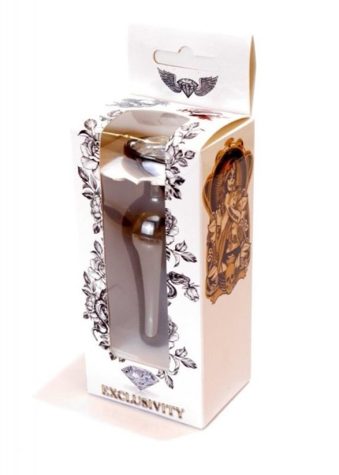 Plug-Jewellery Dark Silver BUTT PLUG- Clear Boss of toys