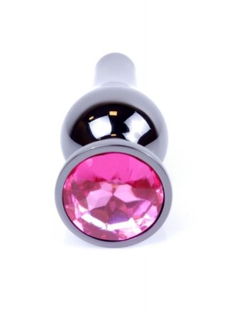Plug-Jewellery Dark Silver BUTT PLUG- Pink Boss of toys
