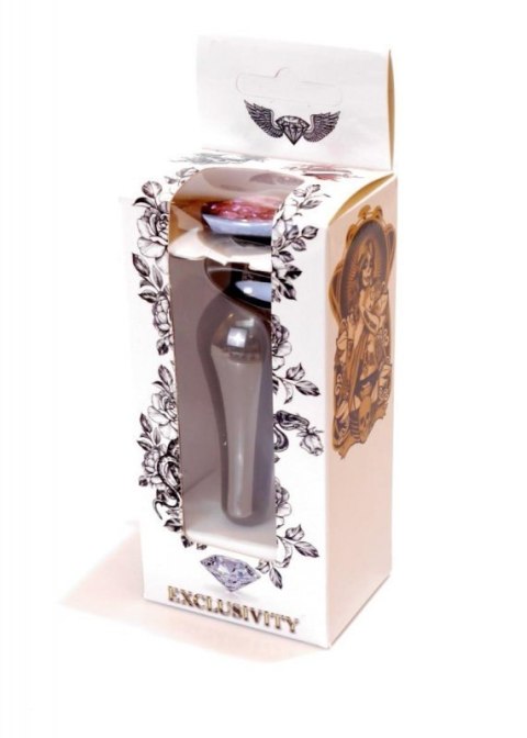 Plug-Jewellery Dark Silver BUTT PLUG- Rose Boss of toys