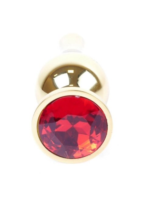 Plug-Jewellery Gold BUTT PLUG- Red Boss of toys