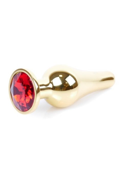 Plug-Jewellery Gold BUTT PLUG- Red Boss of toys