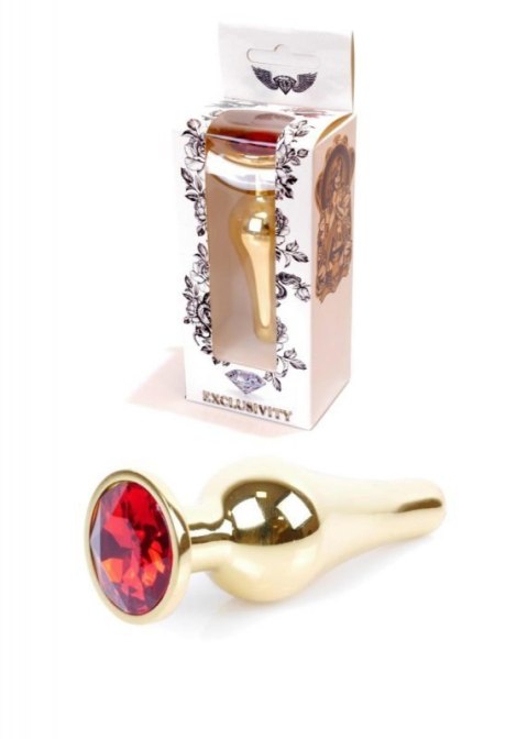 Plug-Jewellery Gold BUTT PLUG- Red Boss of toys
