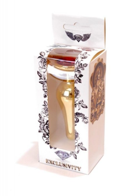 Plug-Jewellery Gold BUTT PLUG- Red Boss of toys
