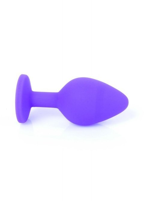 Plug-Jewellery Purple Silicon PLUG Medium- Red Diamond Boss of toys