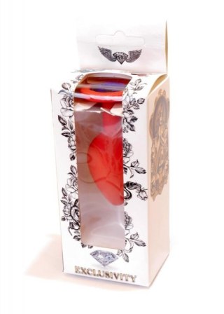 Plug-Jewellery Red Silicon PLUG Medium- Blue Diamond Boss of toys