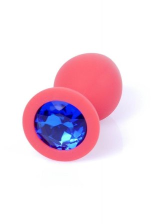 Plug-Jewellery Red Silicon PLUG Medium- Blue Diamond Boss of toys