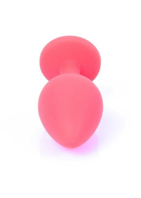 Plug-Jewellery Red Silicon PLUG Medium- Blue Diamond Boss of toys