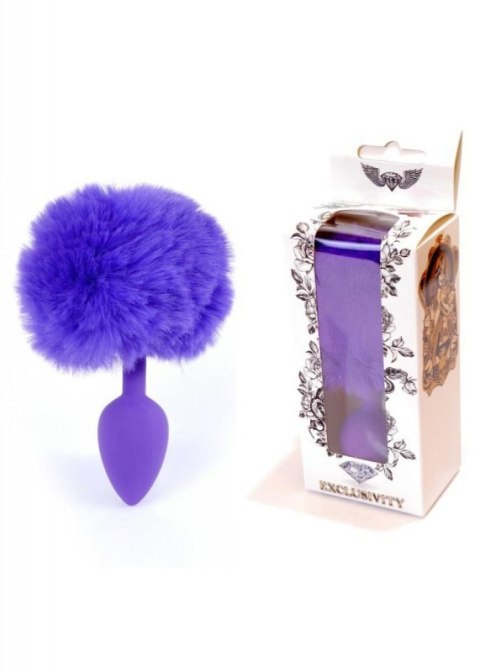 Plug-Jewellery Silicon PLUG - Bunny Tail - Purple Boss of toys