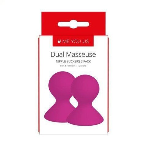 Pompka- Me You Us Dual Masseuse Silicone Nipple Suckers 2 Pack Purple Boss of toys