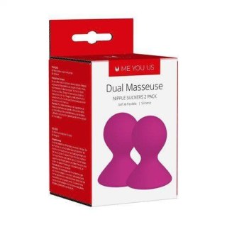 Pompka- Me You Us Dual Masseuse Silicone Nipple Suckers 2 Pack Purple Boss of toys