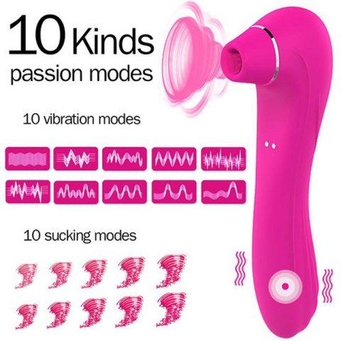 Stymulator-Electric Massager 1.0 USB Pink 10 functions Boss of toys
