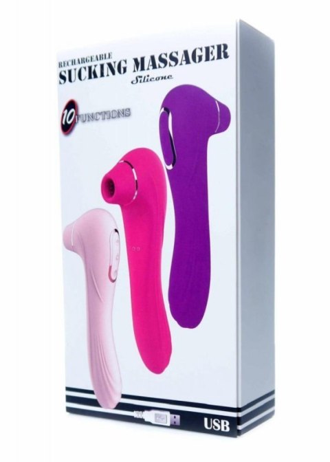 Stymulator-Electric Massager 1.0 USB Pink 10 functions Boss of toys