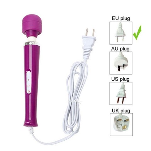Stymulator-Magic Massager Wand Cable 110-240V Purple 10 Function Boss of toys